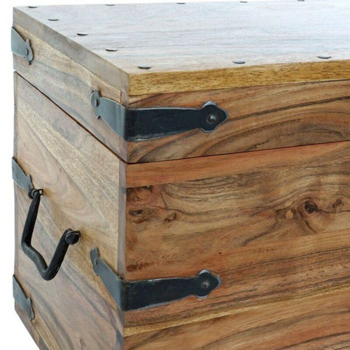 Baúl DKD Home Decor Acacia 60 x 30 x 30 cm 2 Baúl DKD Home Decor Acacia 60 x 30 x 30 cm 2