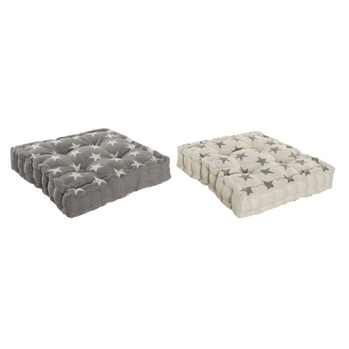 Cojin Suelo Scandi DKD Home Decor Beige Marron 8 x 49 x 40 cm (4 Unidades) 2 Cojin Suelo Scandi DKD Home Decor Beige Marron 8 x 49 x 40 cm (4 Unidades) 2