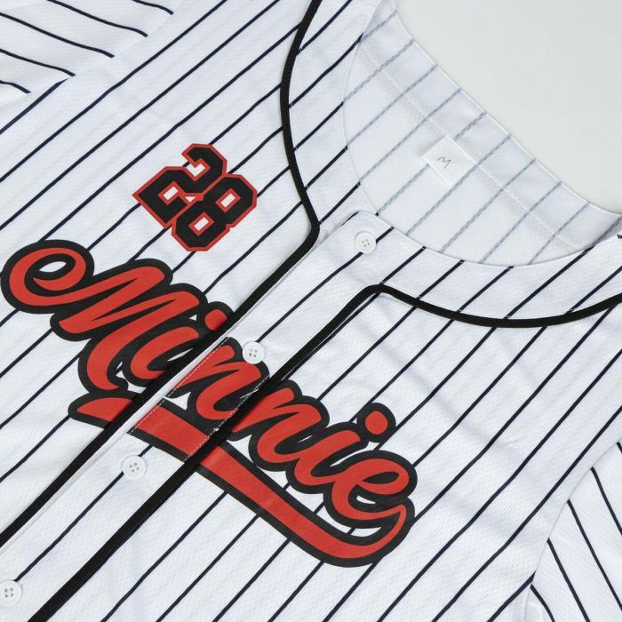 Camiseta Deportiva de Manga Corta Minnie Mouse Baseball Unisex 3 Camiseta Deportiva de Manga Corta Minnie Mouse Baseball Unisex 3