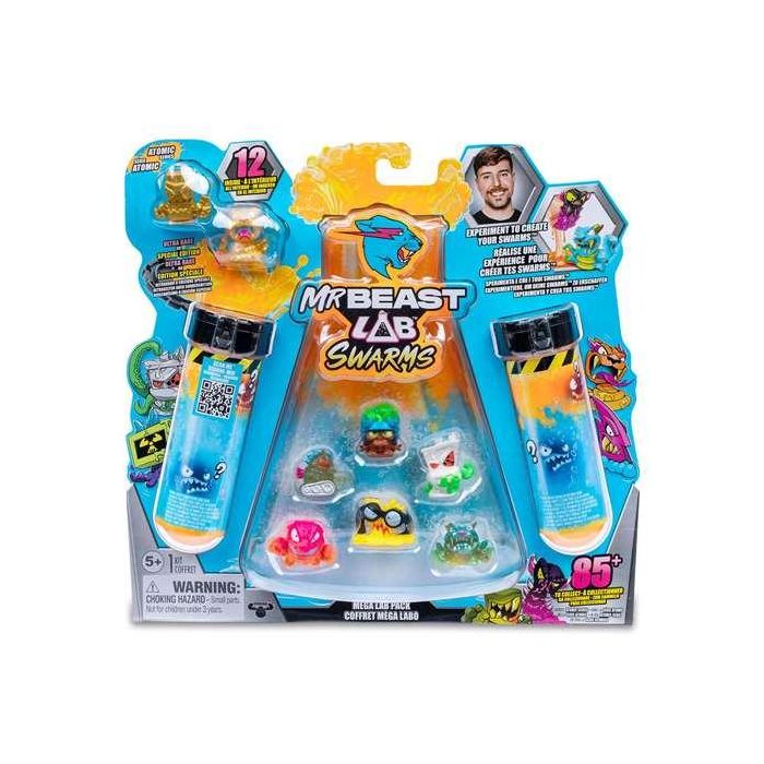 MrBeast Swarms Mega Lab Set de Figuras Coleccionables – Agrega agua al tubo de ensayo, agita y revela 12 personajes – Modelos Surtidos MrBeast Swarms Mega Lab Set de Figuras Coleccionables – Agrega agua al tubo de ensayo, agita y revela 12 personajes – Modelos Surtidos