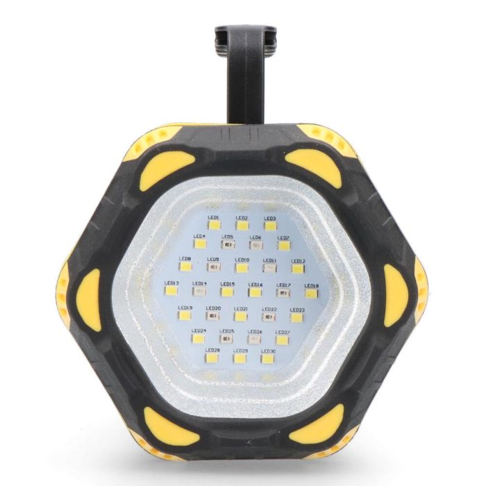 Linterna de mano led recargable 3 puntos de luz 1