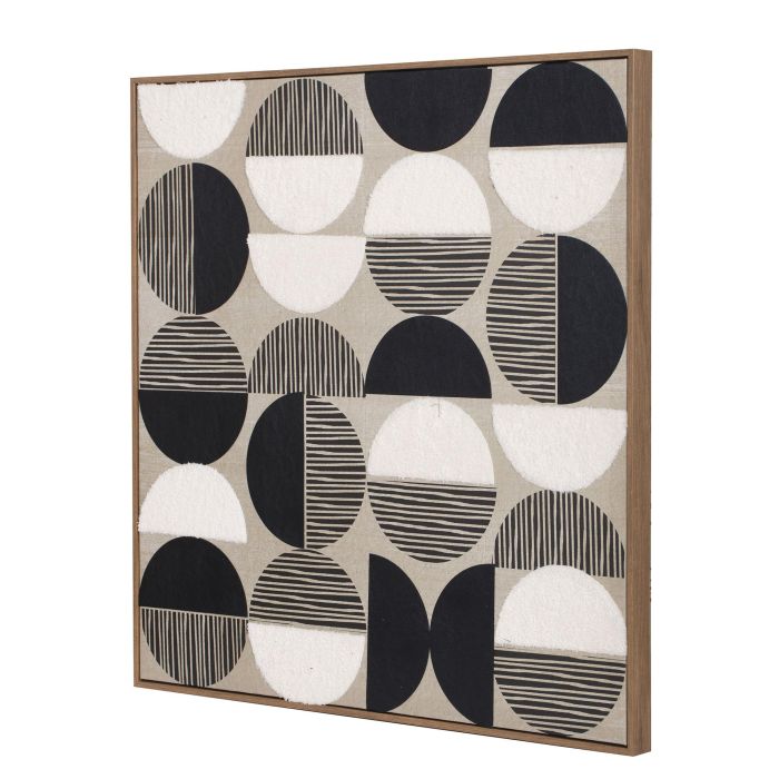 Cuadro Moderno DKD Home Decor Negro Beige 2.4 x 80 x 80 cm (2 Unidades) 2 Cuadro Moderno DKD Home Decor Negro Beige 2.4 x 80 x 80 cm (2 Unidades) 2