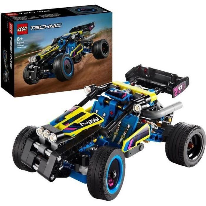 LEGO 42164 Buggy de Carreras Todoterreno Technic con Motor de 4 Cilindros Móviles, Suspensión Trasera y Dirección Adaptable (+8 años)