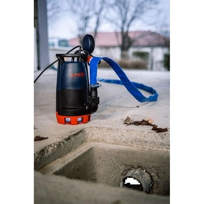 Spido Bomba de Drenaje 3 en 1 VCDC-500-P2 - 500W, Caudal de 12.5 m³/h 1