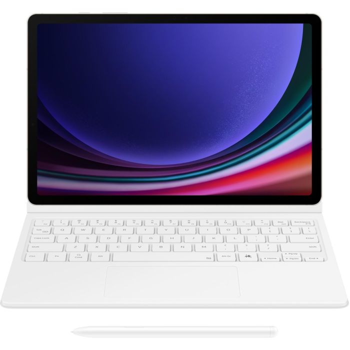 Samsung Book Cover Keyboard für Galaxy Tab S9/9 FE white 9 Samsung Book Cover Keyboard für Galaxy Tab S9/9 FE white 9