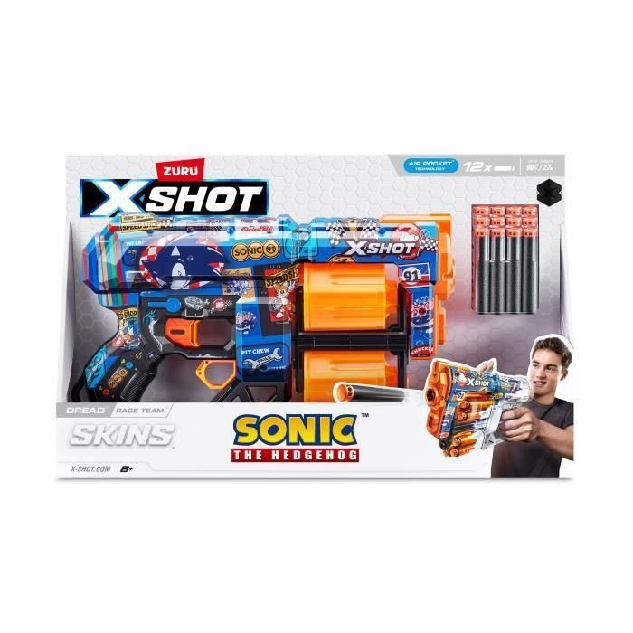 Pistola x-shot sonic skins, incluye 12 dardos, 32'5x18'5x5cm - modelos surtidos 3 Pistola x-shot sonic skins, incluye 12 dardos, 32'5x18'5x5cm - modelos surtidos 3