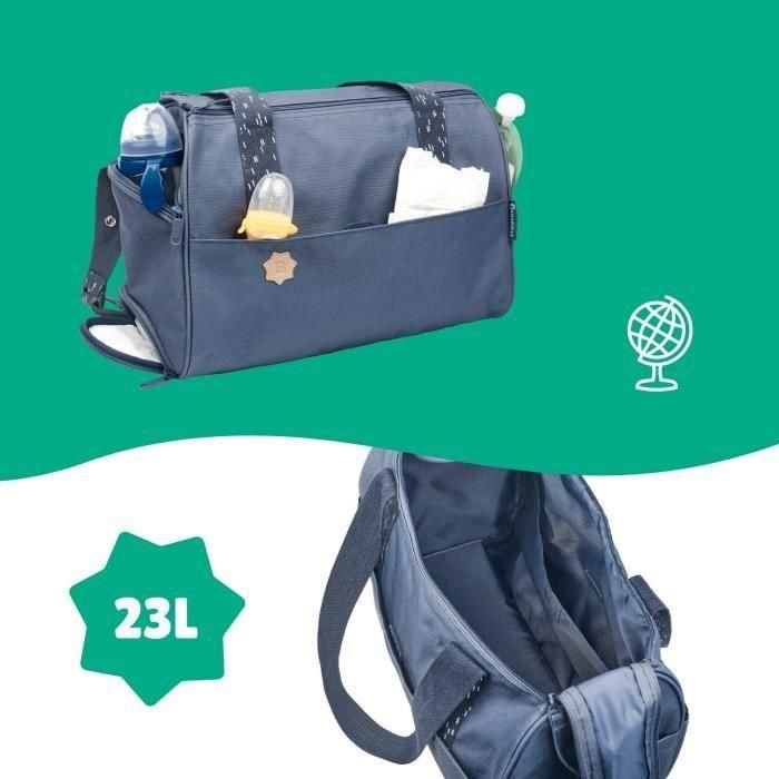 Badabulle BAD3661276189706 Bolso Cambiador Pocketstyle Azul - Incluye Cambiador, Funda Aislante y Accesorios Cochecito 3