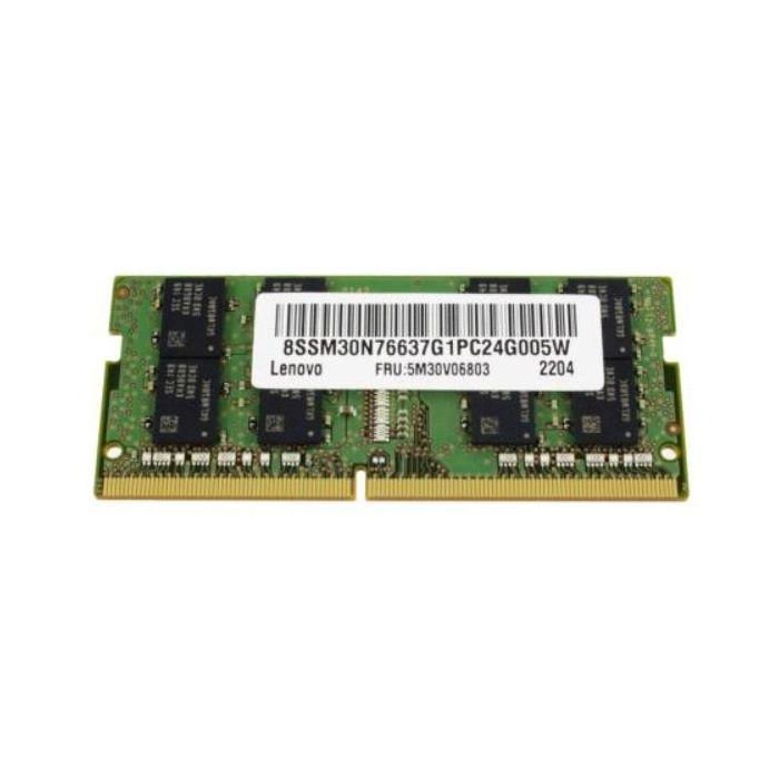 Lenovo SODIMM memory module, 16GB capacity, DDR4 type, 3200MHz speed, non-ECC unbuffered, ideal for laptops. Lenovo SODIMM memory module, 16GB capacity, DDR4 type, 3200MHz speed, non-ECC unbuffered, ideal for laptops.