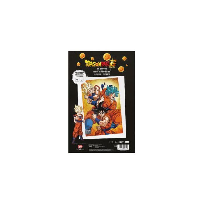 Sd Toys Póster 3D Dragon Ball Super Champa Goku 58x38 cm Licencia Oficial 2