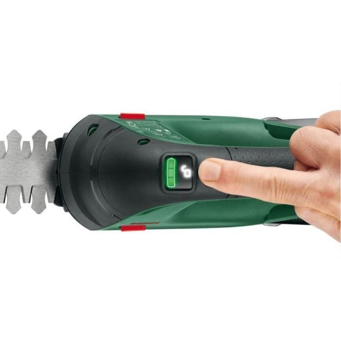Bosch AdvancedShear 18V-10 Cortasetos y Cortabordes Inalámbrico 18V, 1 Batería 2.5Ah, Manejo a una mano, Cuchillas Doble Acción 4