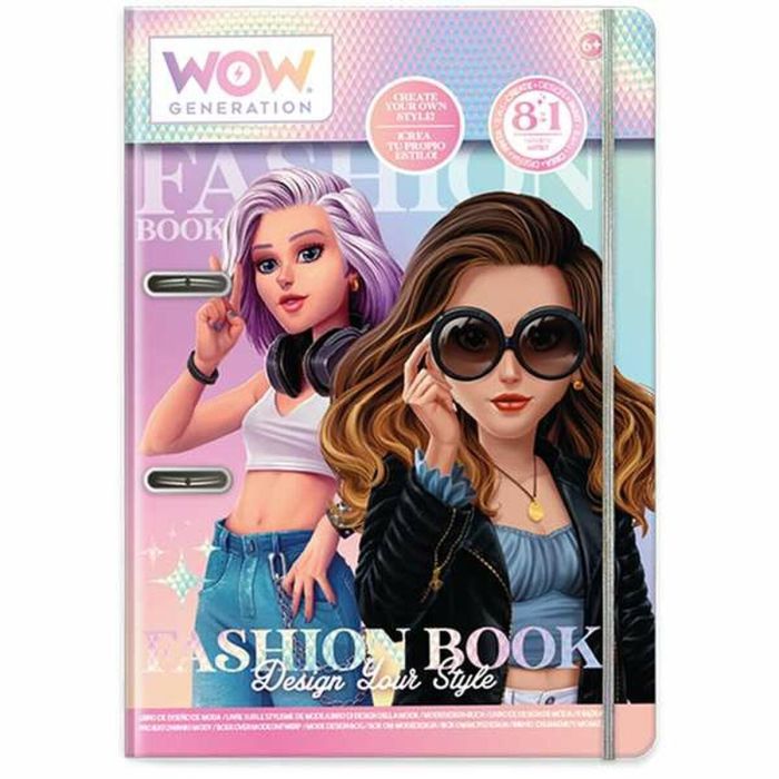 Recortable fashion book. crea, diseña y pinta tu estilo wow generation 1