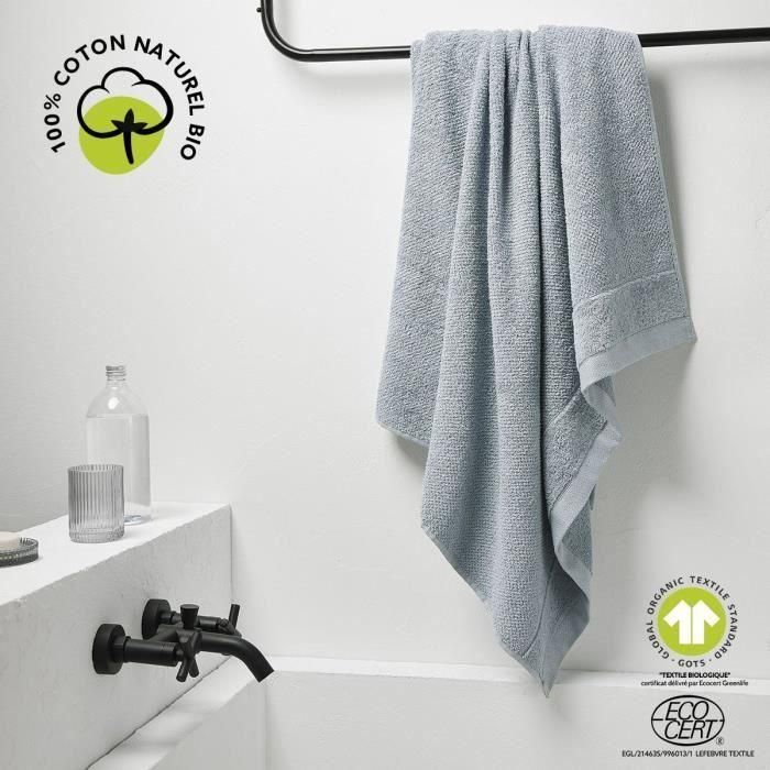 Today TOD3574643537041 Toalla de baño Maxi, 90 x 150 cm, Algodón, Acero orgánico