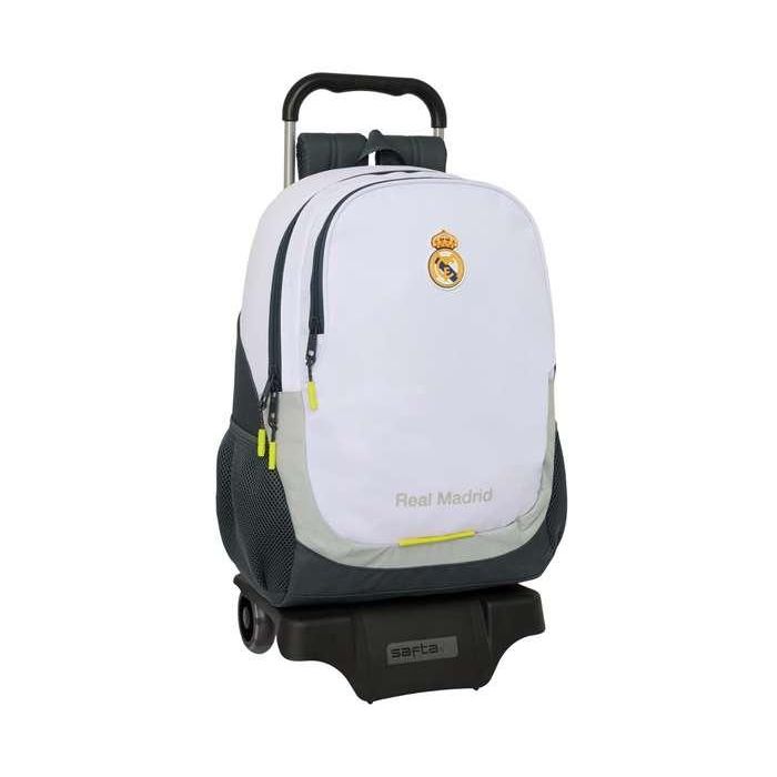Safta Mod. 665 905 Mochila con Carro Real Madrid 1ª Equipación 25-26 440x320x160 mm Safta Mod. 665 905 Mochila con Carro Real Madrid 1ª Equipación 25-26 440x320x160 mm