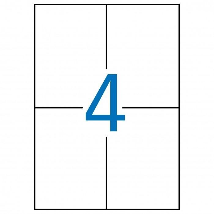 Apli Etiquetas Adhesivas 105x148 mm Inkjet-Láser C-Rectos 4 X 500H Blanco Apli Etiquetas Adhesivas 105x148 mm Inkjet-Láser C-Rectos 4 X 500H Blanco