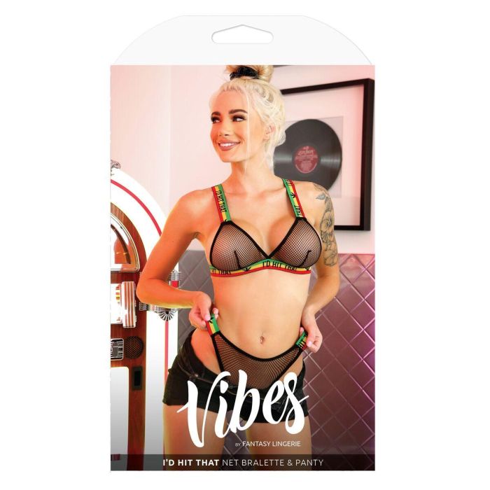 Conjunto de Lencería Fantasy Lingerie Negro (M/L) 1 Conjunto de Lencería Fantasy Lingerie Negro (M/L) 1