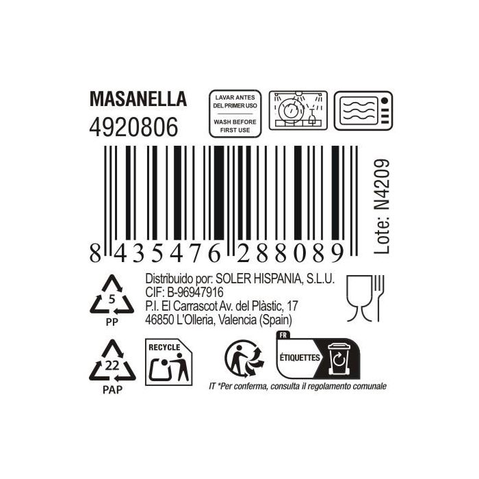 Bol Masanella 650 cc 13.8 cm - Inde (18 Unidades) 3 Bol Masanella 650 cc 13.8 cm - Inde (18 Unidades) 3