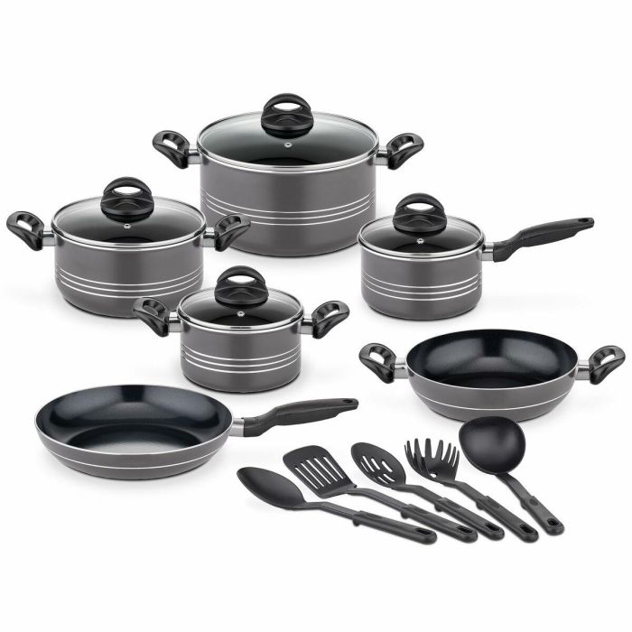 GSW GSW4005643158817 Batería de Cocina Milano Grey Aluminio Macizo para Inducción - 15 piezas - Gris 8 GSW GSW4005643158817 Batería de Cocina Milano Grey Aluminio Macizo para Inducción - 15 piezas - Gris 8