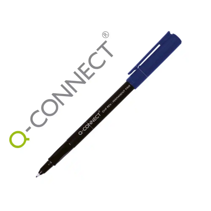 Q-connect Rotulador Retroproyeccion Punta Fibra Super Fina Redonda 0.5 mm Permanente Azul 0 Q-connect Rotulador Retroproyeccion Punta Fibra Super Fina Redonda 0.5 mm Permanente Azul 0