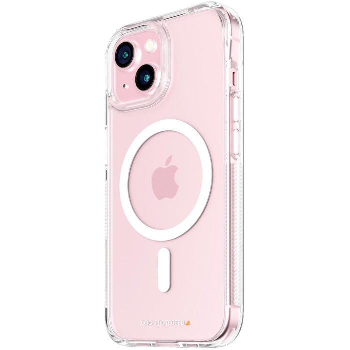 PanzerGlass HardCase para Apple iPhone 15 6.1" - Funda Transparente con MagSafe y D3O - Protección Antigolpes y Rayones