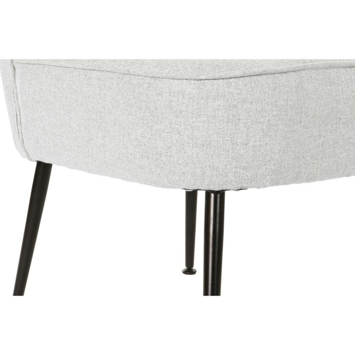 Sillón DKD Home Decor Negro Beige Greige Metal 55 x 64 x 72,5 cm 4 Sillón DKD Home Decor Negro Beige Greige Metal 55 x 64 x 72,5 cm 4