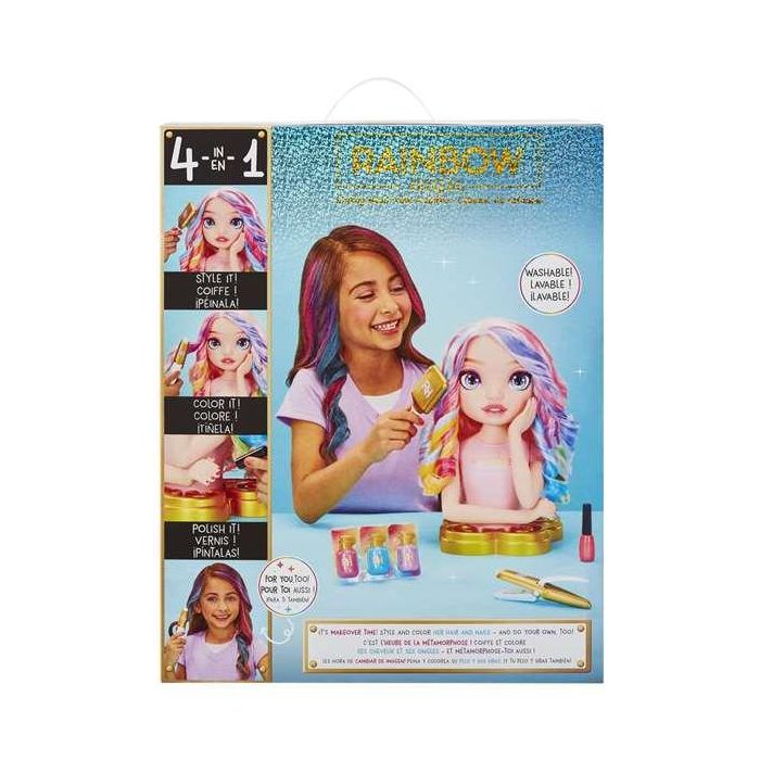 Rainbow High Busto de Estilismo 33 cm para Jugar a Diseñar Looks con Accesorios - Juguete de Moda y Peinado para Niñas 3 Rainbow High Busto de Estilismo 33 cm para Jugar a Diseñar Looks con Accesorios - Juguete de Moda y Peinado para Niñas 3