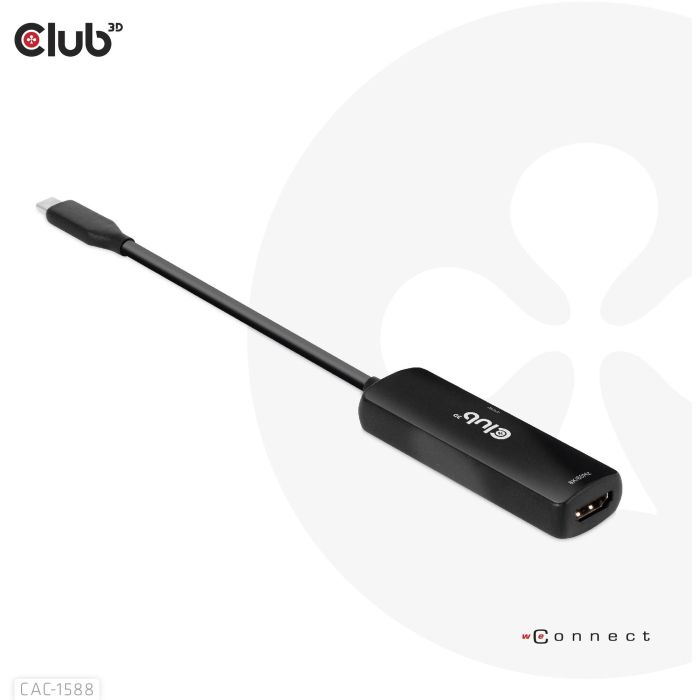 Club3D Adapter USB 3.2 Tipo C a HDMI 2.1 HDR10 8K 60Hz Activo 9 Club3D Adapter USB 3.2 Tipo C a HDMI 2.1 HDR10 8K 60Hz Activo 9