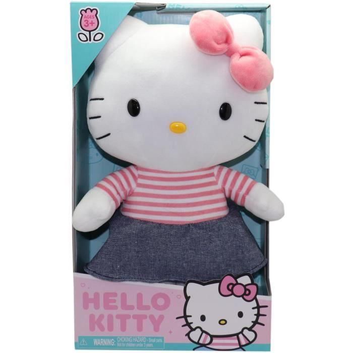 Peluche - GPTOYS - HELLO KITTY - HKT131 - Modelo vestido vaquero - 30 cm - A partir de 3 años 1 Peluche - GPTOYS - HELLO KITTY - HKT131 - Modelo vestido vaquero - 30 cm - A partir de 3 años 1