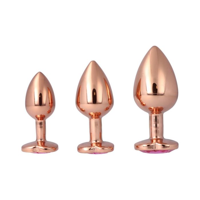 Plug Anal Pick&Love Nº 14 Dorado 3 Piezas (8,3 cm) (9,5 cm) (7,6 cm) 6 Plug Anal Pick&Love Nº 14 Dorado 3 Piezas (8,3 cm) (9,5 cm) (7,6 cm) 6