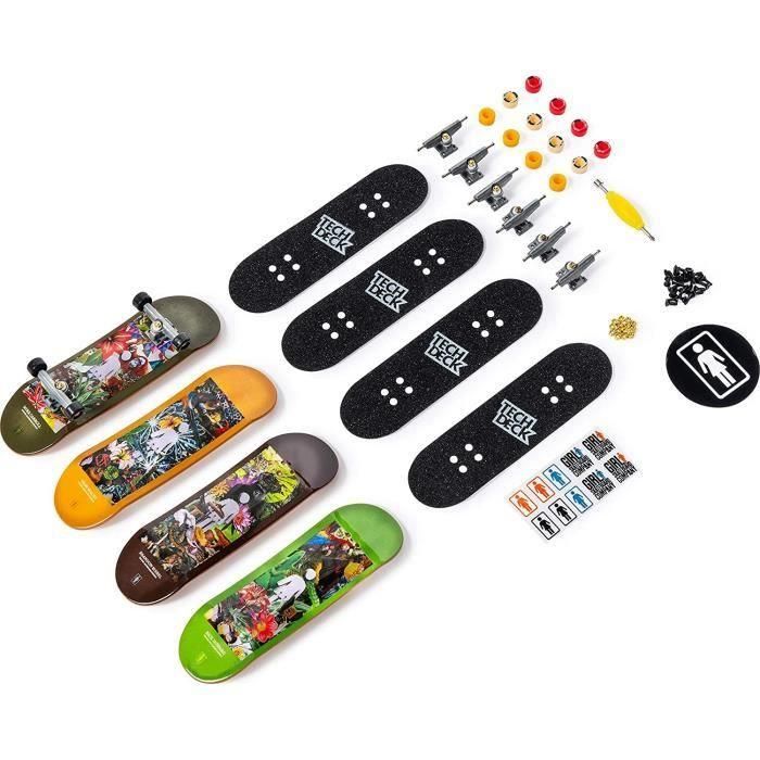 Tech Deck Paquete de 4 Patines de Dedos para Niños - Modelo Aleatorio - Recomendado a partir de 6 años 4