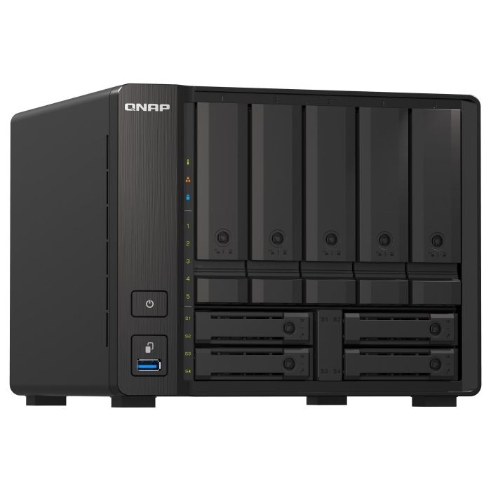 QNAP TS-H973AX NAS Torre AMD Ryzen V1500B 32GB DDR4 9 Bahías SATA/NVMe PCIe Gen3 x4 3