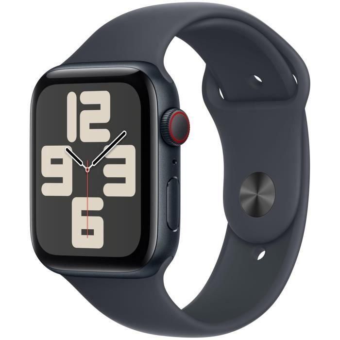 Apple Watch SE GPS + Cellular - 44 mm - Caja de aluminio medianoche - Correa deportiva medianoche - M/L