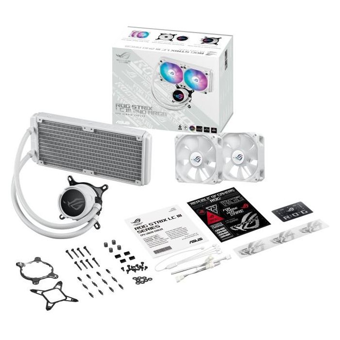 ASUS ROG Strix LC III 240 ARGB White Edition Kit de Refrigeración Líquida 12 cm Blanco - 90RC00S2-M0UAY0 7 ASUS ROG Strix LC III 240 ARGB White Edition Kit de Refrigeración Líquida 12 cm Blanco - 90RC00S2-M0UAY0 7