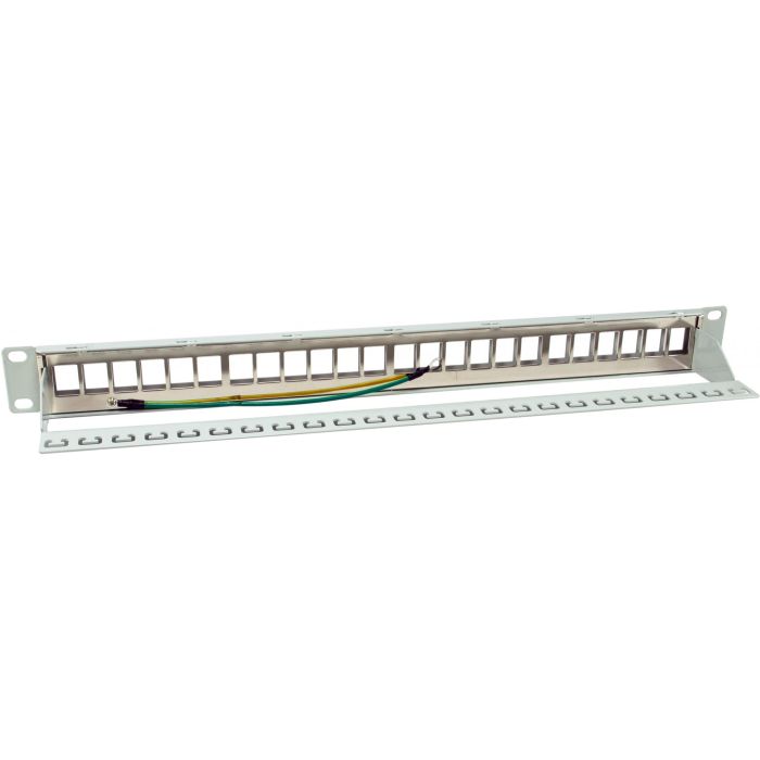 EQUIP Patch Panel 769326 24 Puertos Cat6A FTP Keystone Montaje Rack 1U Gris 1