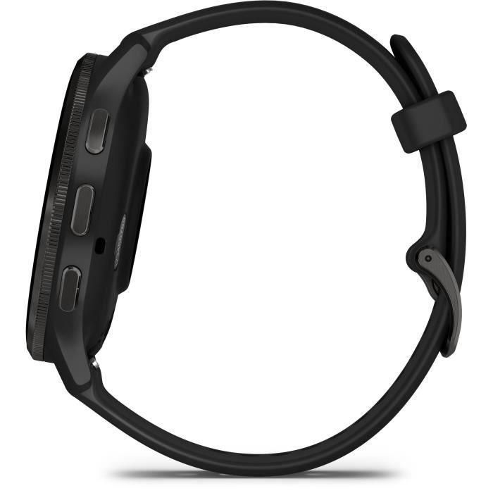 Reloj GPS conectado - GARMIN - Venu 3 - WiFi - 35,4 mm (1.4) - Acero gris, caja negra y correa de silicona negra 4 Reloj GPS conectado - GARMIN - Venu 3 - WiFi - 35,4 mm (1.4) - Acero gris, caja negra y correa de silicona negra 4