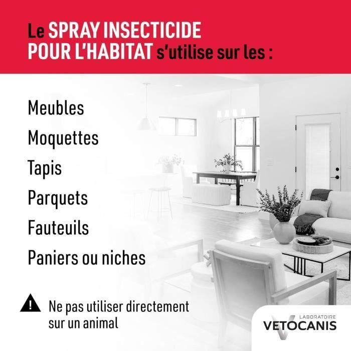 Vetocanis Spray Antipulgas y Antiacaros para Hogar 500ml - Elimina Pulgas, Garrapatas, Mosquitos Gatos y Perros Hasta 6 Meses 2