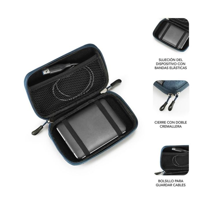SUBBLIM Organizador HDD Business Case 2,5" Dark Blue 1