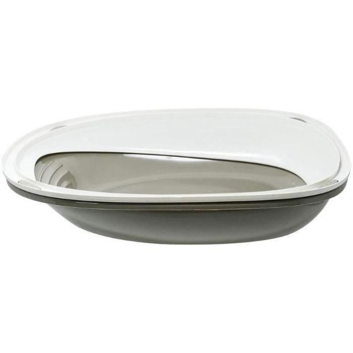 AIME Caja de arena ovalada con borde extraíble - 57 x 40 x 19 cm - Para gatos 2 AIME Caja de arena ovalada con borde extraíble - 57 x 40 x 19 cm - Para gatos 2