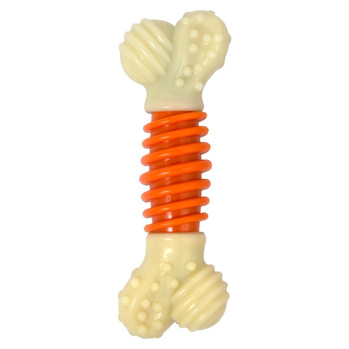 Nylabone Extreme Chew Pro Action M - Juguete Dental Perros Mordedor Duradero Sabor Bacon para Masticación Potente Limpieza Bucal Triple Acción 1