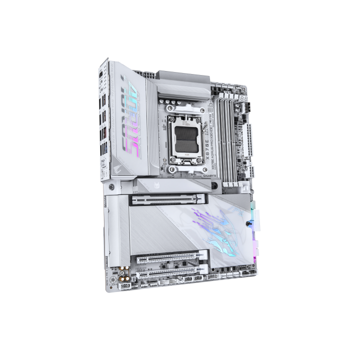 Placa Gigabyte X870E Aorus Pro X Ice,Amd,Am5,X870E,4Ddr5,256Gb,1Hdmi+2Usb4,4Sata6+2M.2,5Gblan+Wifi7+Bt5.4,7Usb3.2,Atx 2