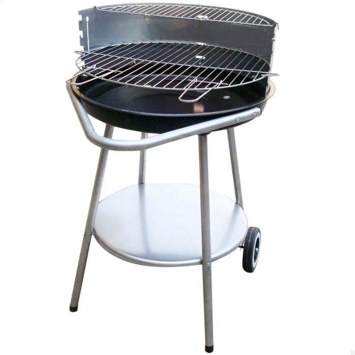 Barbacoa de Carbón con Ruedas Aktive Metal esmaltado 51 x 82 x 51 cm Negro 0 Barbacoa de Carbón con Ruedas Aktive Metal esmaltado 51 x 82 x 51 cm Negro 0