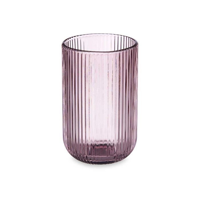 Vaso Alto Rosa Rayas 430ml Vivalto - Cristal, 7.9x12.8x7.9 cm (24 Unidades) 1 Vaso Alto Rosa Rayas 430ml Vivalto - Cristal, 7.9x12.8x7.9 cm (24 Unidades) 1