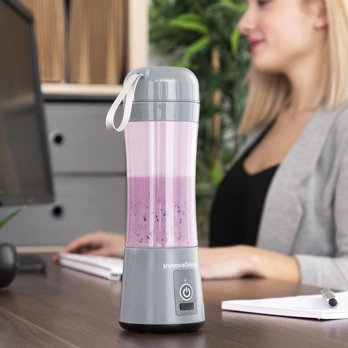 Batidora de Vaso Portátil Recargable Shakuit InnovaGoods 12 Batidora de Vaso Portátil Recargable Shakuit InnovaGoods 12