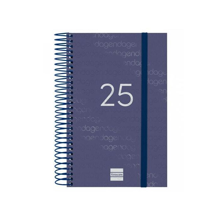 Finocam Agenda Anual Year Espiral E5-117x181 mm 1Dp Azul 2025 Finocam Agenda Anual Year Espiral E5-117x181 mm 1Dp Azul 2025