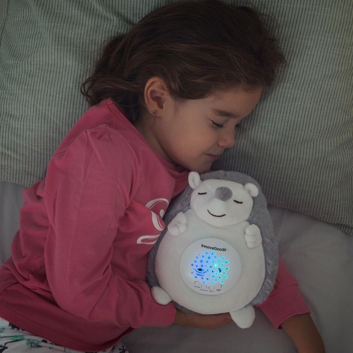 Erizo de Peluche con Ruido Blanco y Proyector Quitamiedos Spikey InnovaGoods 5 Erizo de Peluche con Ruido Blanco y Proyector Quitamiedos Spikey InnovaGoods 5