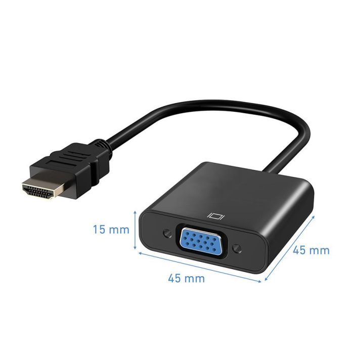 Adaptador Hdmi A Vga M - H Fhd 1 Adaptador Hdmi A Vga M - H Fhd 1