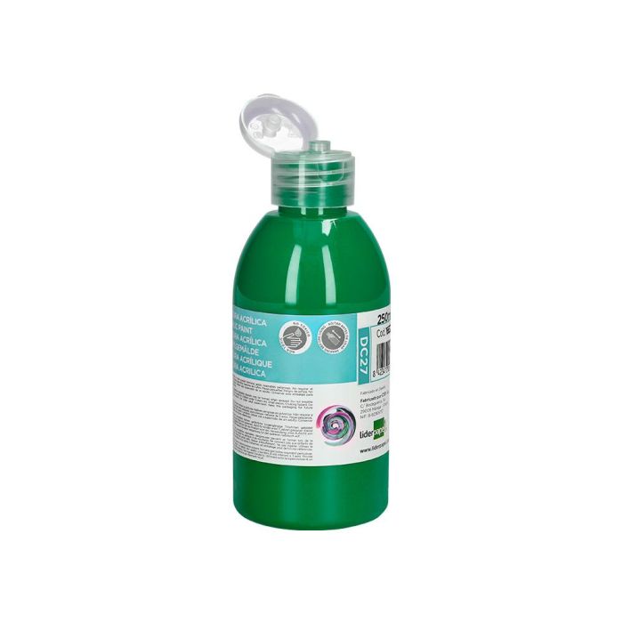 Pintura Acrilica Liderpapel Bote De 250 mL Verde Oscuro 2