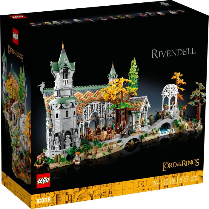 LEGO Icons El Señor de los Anillos: Bruchtal 10316, Juego de Construcción con 6167 Piezas 7