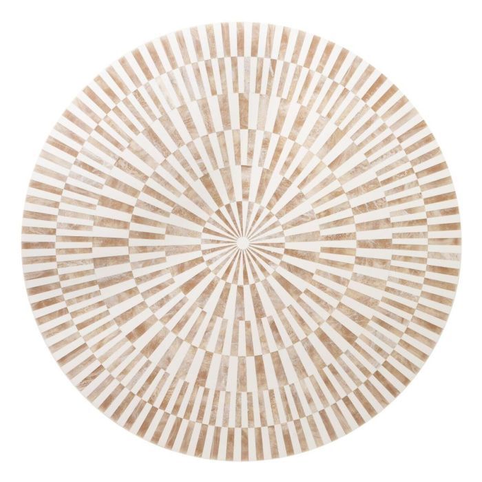 Mesa auxiliar Blanco Dorado 91,4 x 91,4 x 74 cm 1