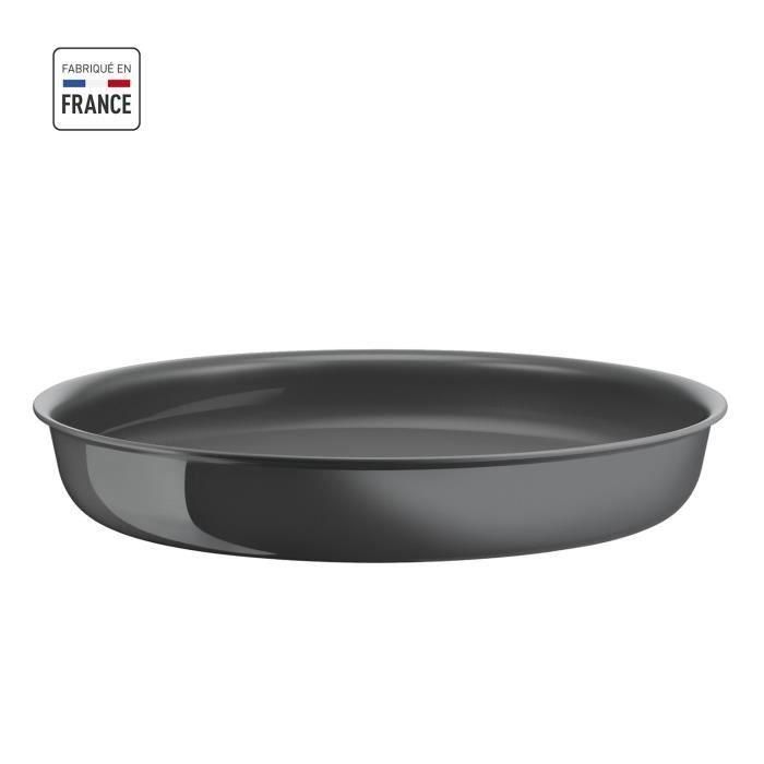 Tefal Ingenio Poele 24 cm, inducción, reverso de cerámica no estancada, reciclado, cocción saludable, realizada en Francia, renovar L2600402