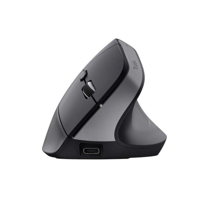 Trust Ratón Ergonómico Vertical Inalámbrico Bluetooth 2.4 GHz 6 Botones Recargable Negro, DPI Ajustable hasta 2400 2 Trust Ratón Ergonómico Vertical Inalámbrico Bluetooth 2.4 GHz 6 Botones Recargable Negro, DPI Ajustable hasta 2400 2